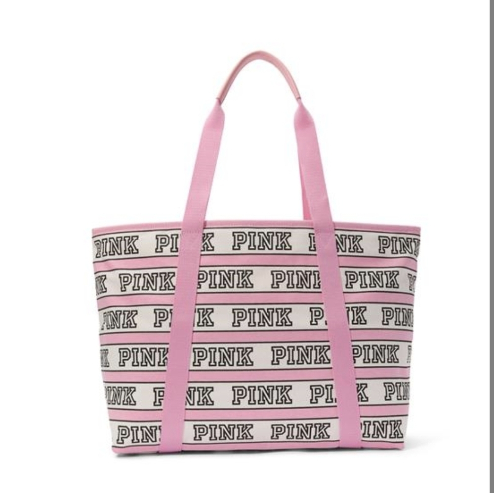 PINK VS Logo Canvas Tote Bag.